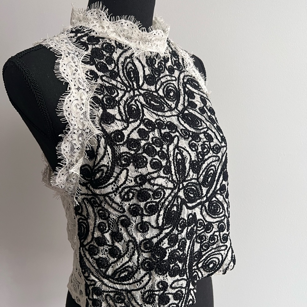 ZARA Lace Shell Top - Picture 4 of 8